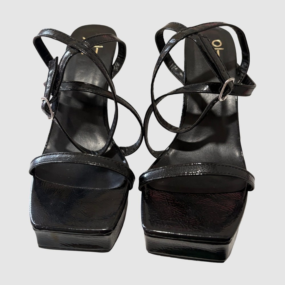 Black Strappy Platform Sandals